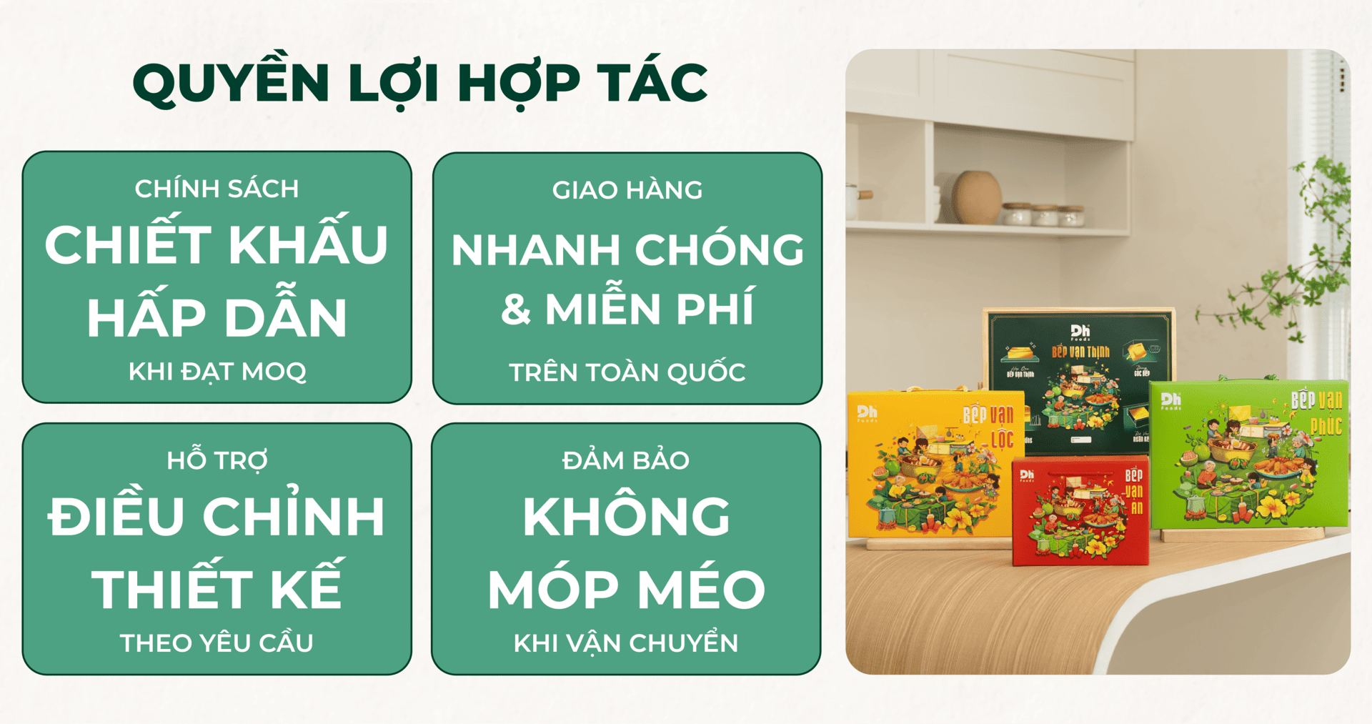Quyền lợi khi hợp tác Quà tặng Doanh Nghiệp